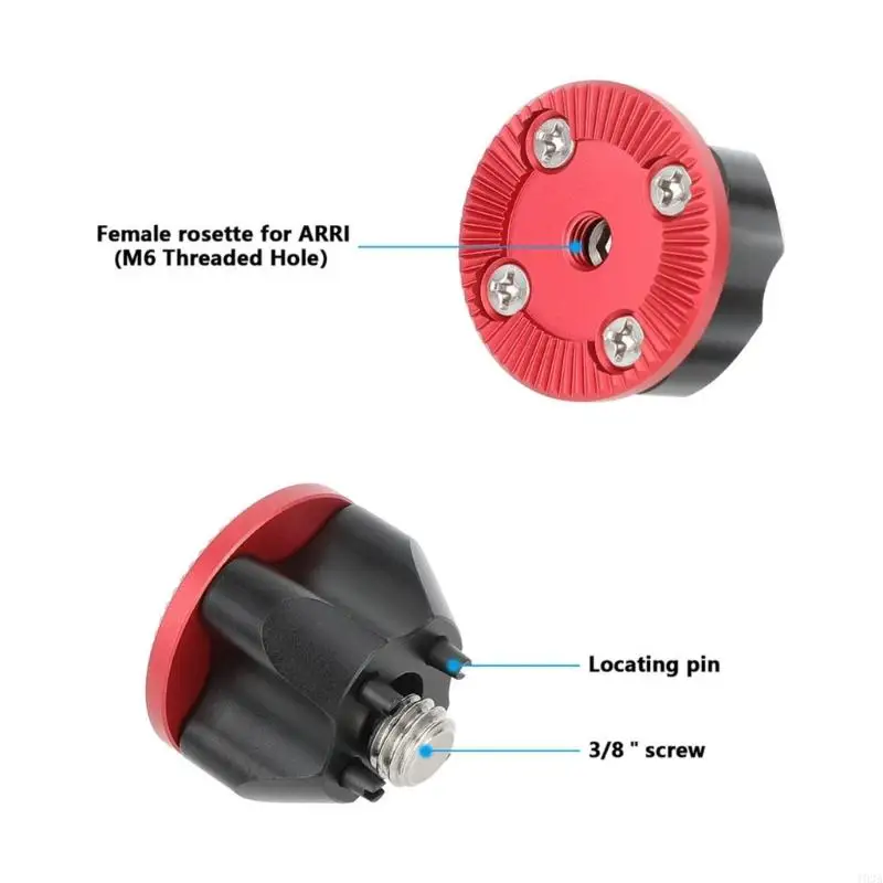 193A Aluminum Gear Attachment 3/8inch Positioning Mounting Screw Replacement For Video Photography Support Accessories