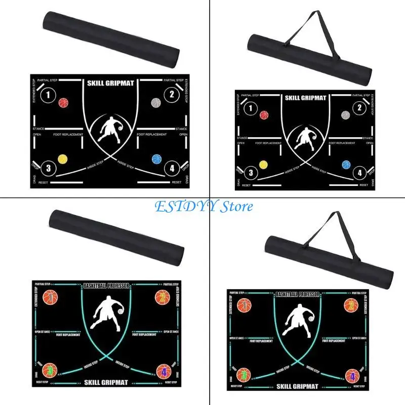 G6DE كرة السلة خطى تدريب حصيرة خفة بخفة خطوة حصيرة وسادات كرة السلة