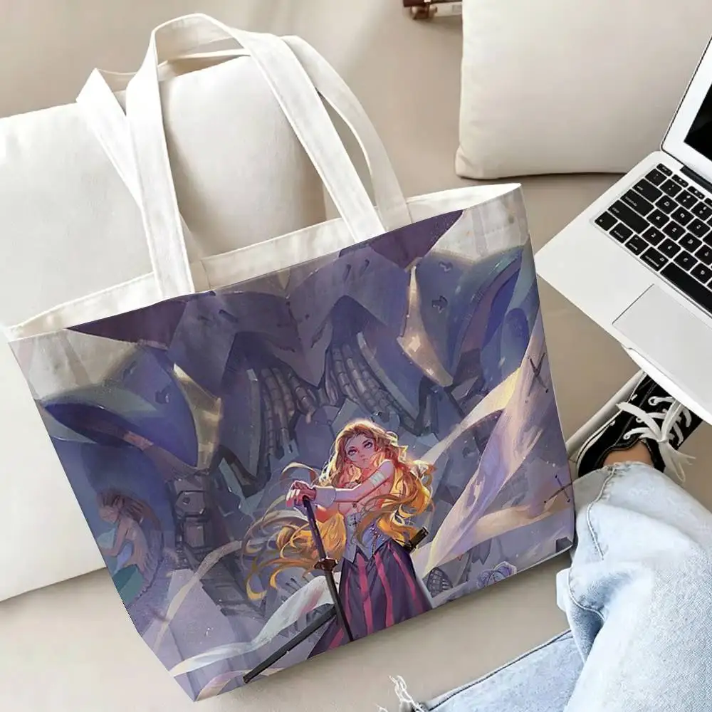 T-The Five Star Stories Printed Canvas Tote Bag Shoulder Bag Commuter Mommy Shopping Bag