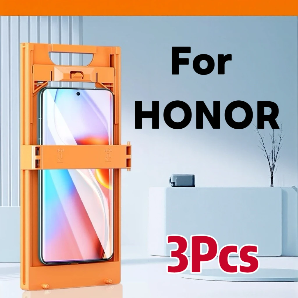 

3Pcs Ceramic Film Screen Protector For HONOR Magic 7 6 Pro 90 100 200 300 Ultra 400 No Dust Positioning Kit Not Tempered Glass