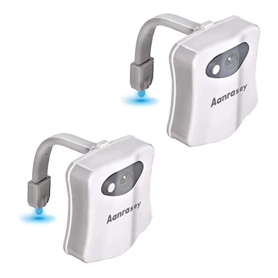 Toilet Night Light, Toilet Bowl Light, Motion Sensor Activated LED Night Light, 8-Color Light up for Bathroom Decor, Bathroom S