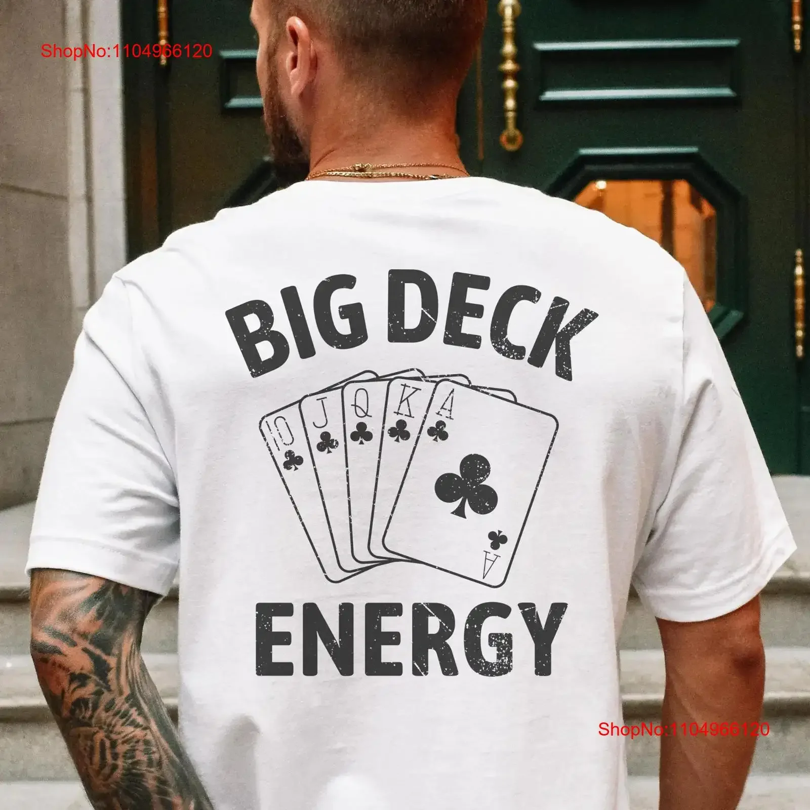 

Poker T Shirt NighT for Husband Gambling Casino Funny Player Men's Big Deck Energy vintage Washed graphic Casual Stylish Soft
