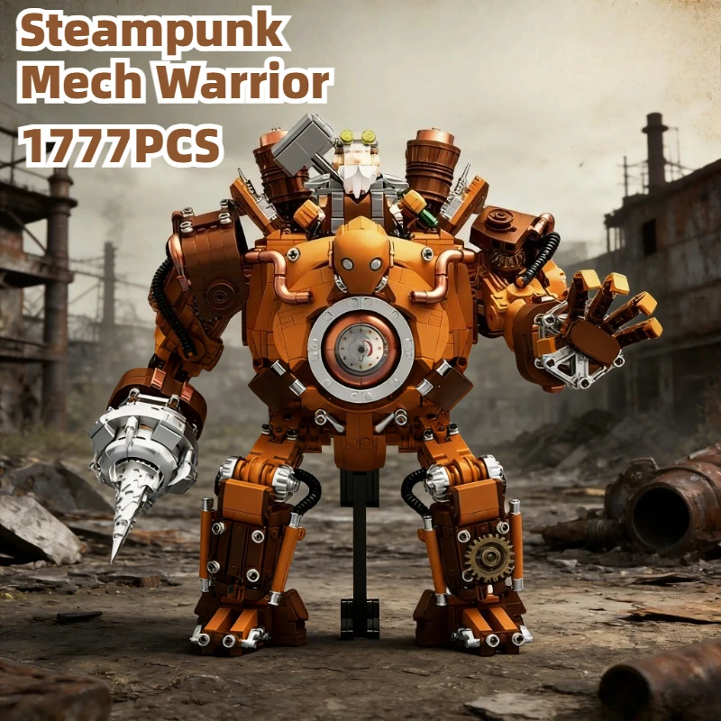 

1777PCS Stean Mech Warrior Building Blocks Toys Sets Holiday Decorative Ornaments Bricks For Adult Christmas Gifts
