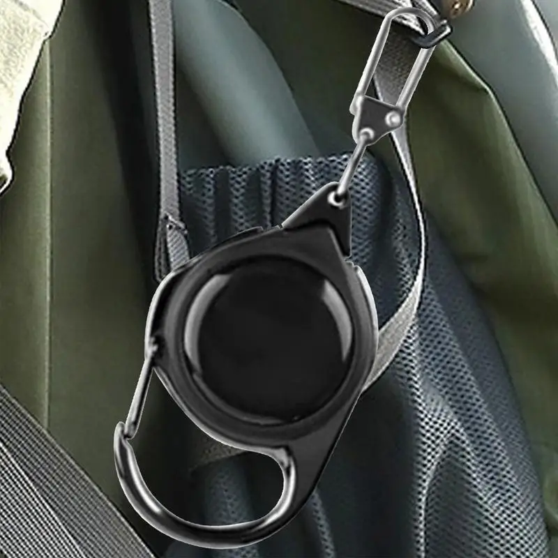 Retractable Key Ring Multipurpose Key Chain For Outdoor Portable Travel Badge Holder Wear-Resistant Key Ring For Hiking