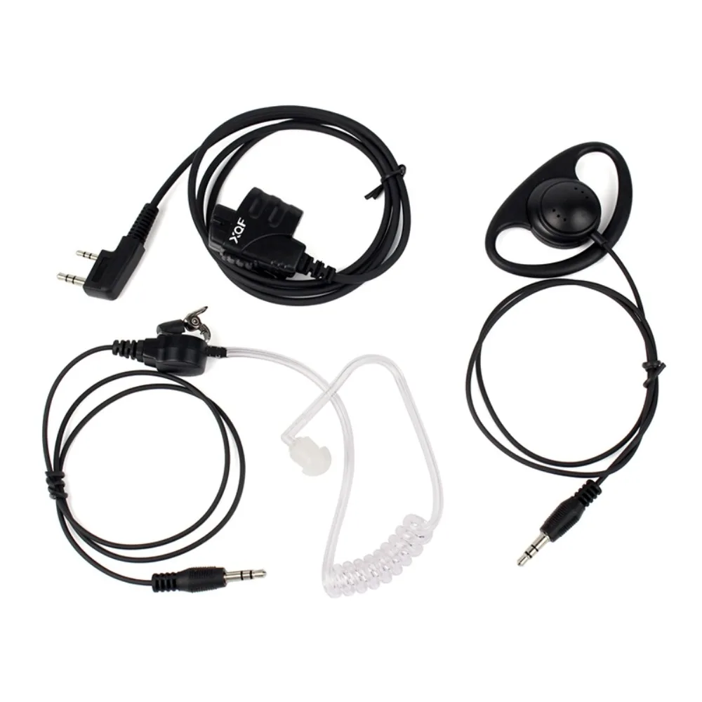 

D-образный наушник, скрытая воздушная трубка, наушник со съемным блоком PTT, высококачественный наушник двойного назначения для радио BAOFENG