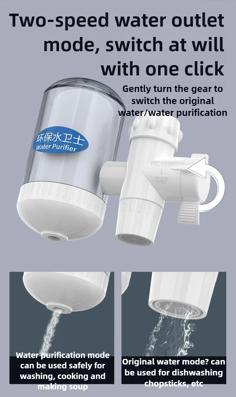 수도꼭지 워터 필터 세라믹 필터 요소 전면 필터 엔드 포인트 정수 가정용 정수기 ABS 소재