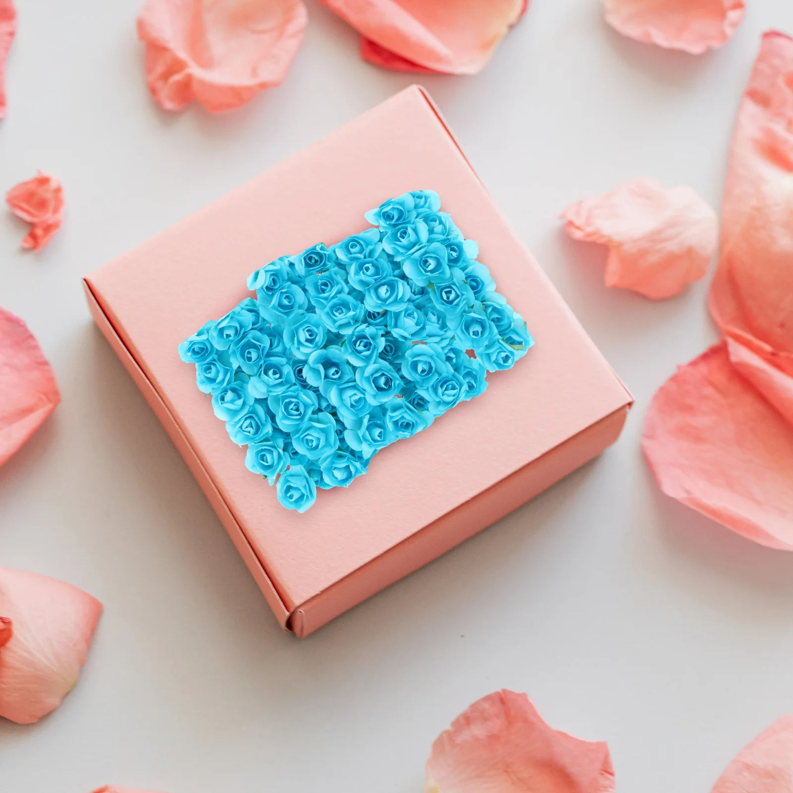 

144 Pcs Wedding Paper Flowers Bouquet Decoration Rose Simulation Artificial The Adornments