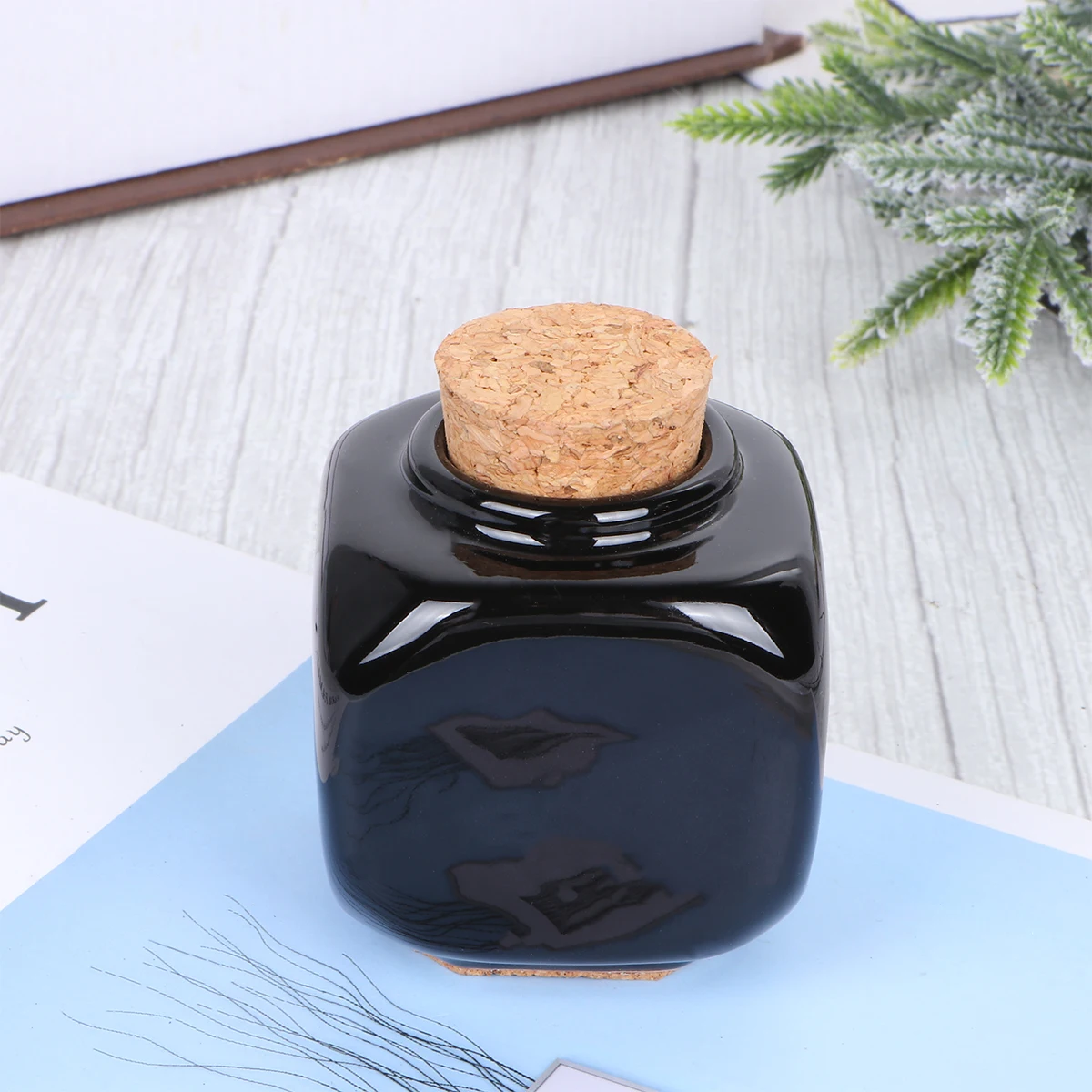 

Nail Art Liquid Cup Ceramic Material Storage Container Durable Reusable Manicure Accessories Clear Design Lightweight Compact