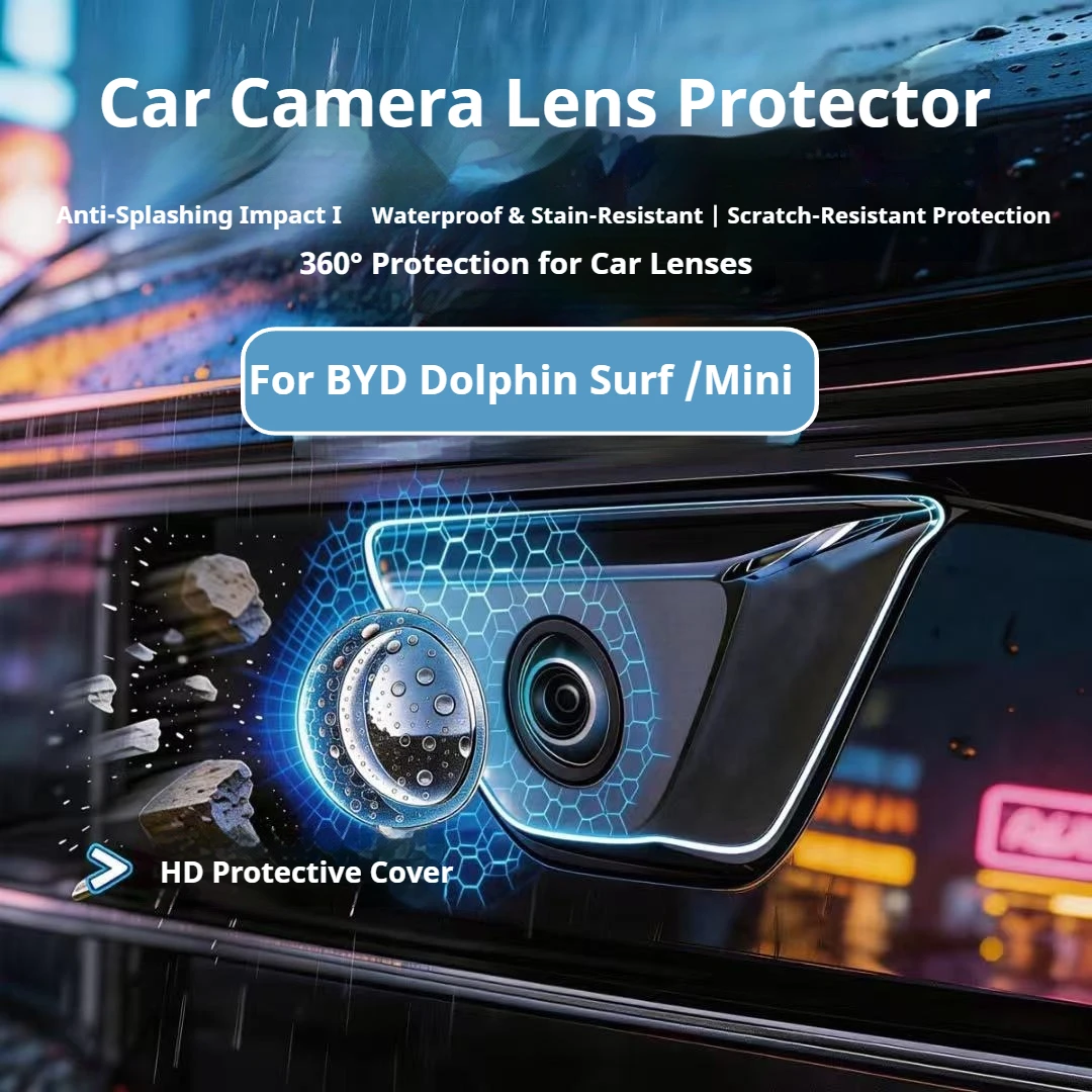 For BYD Dolphin Surf /Mini  Atto 1 Car Camera Protection Cover 360° Panoramic Anti-fog Function Camera Lens Protection Cover