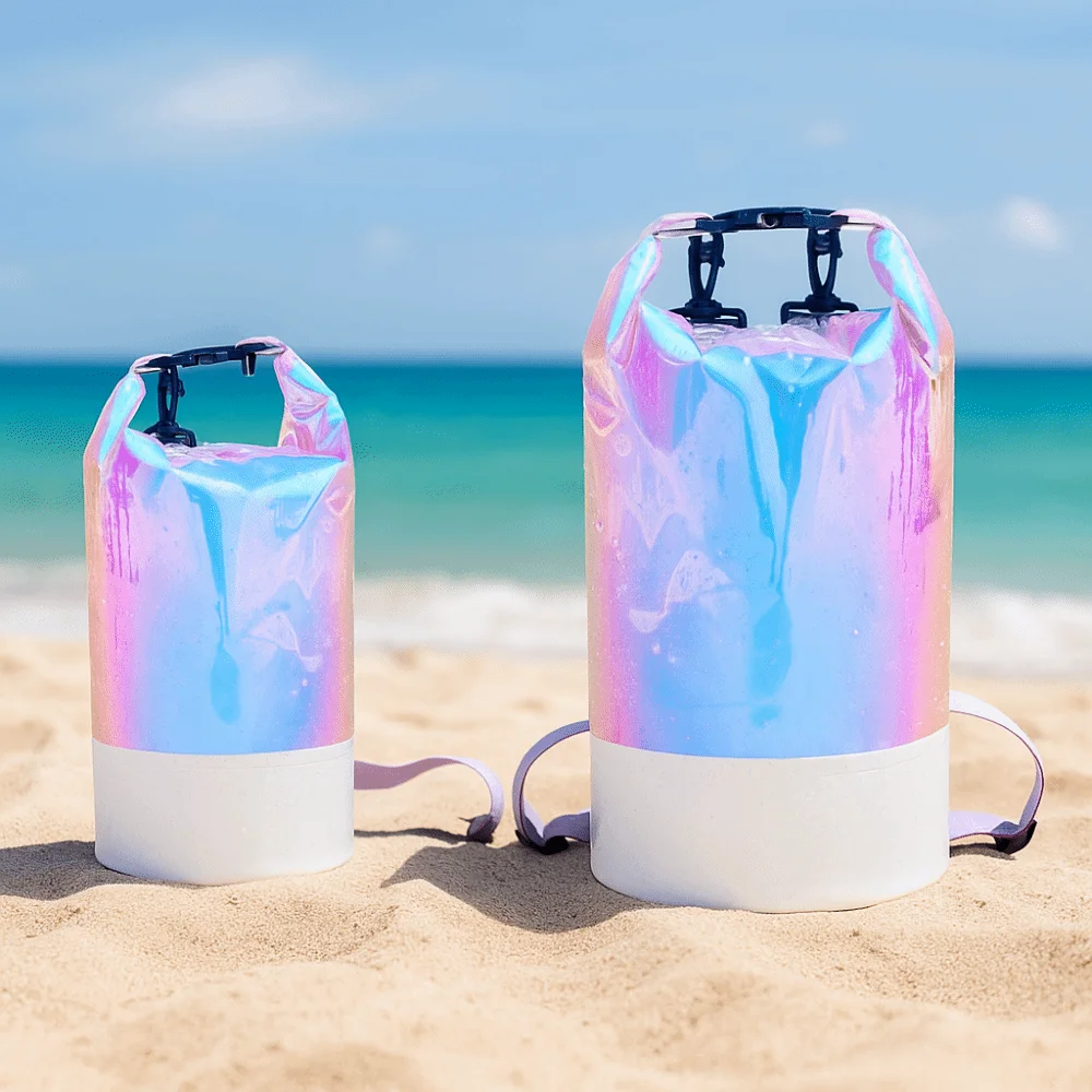 

10L/20L Waterproof Dry Bag Large-Capacity with Shoulder Straps Swimming Bucket Bag Waterproof Backpack Foldable Beach Backpack