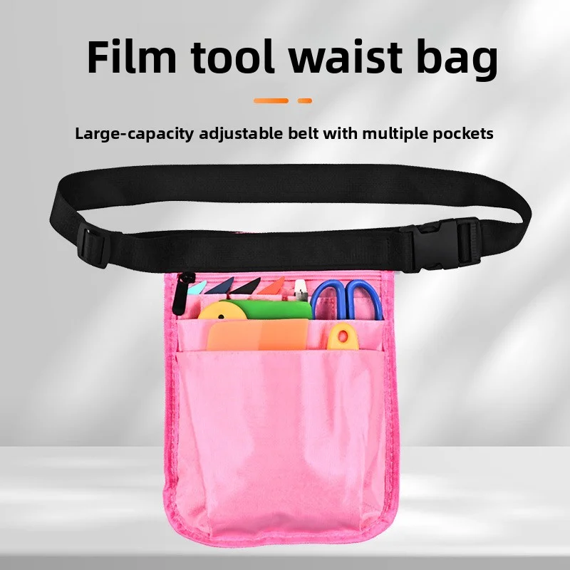 TOFAR Car Repair Waist Tool Bag Multi Pocket Oxford Cloth Utility Pouch for Car Wrap Squeegee Knife Window Tint Tools Holding
