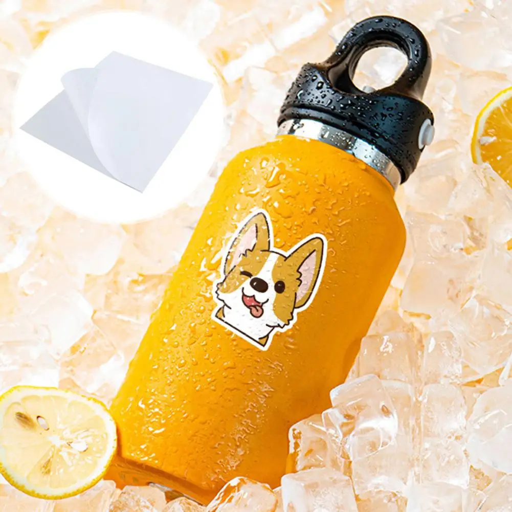 20 Sheets Printable Vinyl Waterproof Holds Ink Well No Smudge Dry Quickly Tear Resistant DIY Vivid Color Inkjet Printer Sticker