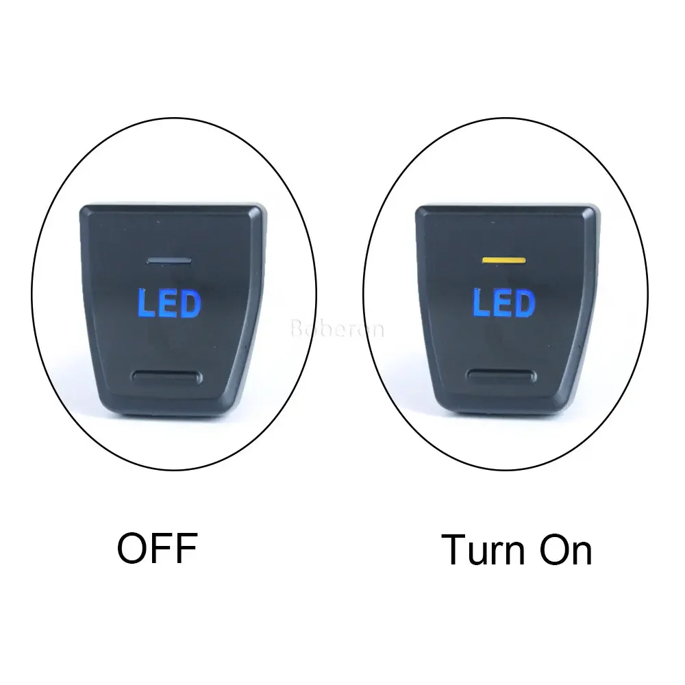 1PC Car LED Light Front Fog Light Power Camera Switch Button for Toyota RAV4 5th XA50 2019 2020 Accessories