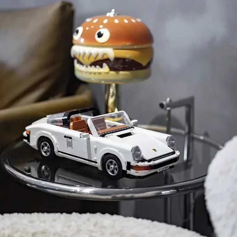 1458 قطعة نموذج سيارة ريترو التقنية الطوب اللبنات مجموعة 2in1 سباق الكلاسيكية أطقم منمذجة للبالغين والمراهقين اللعب هدية عيد ميلاد