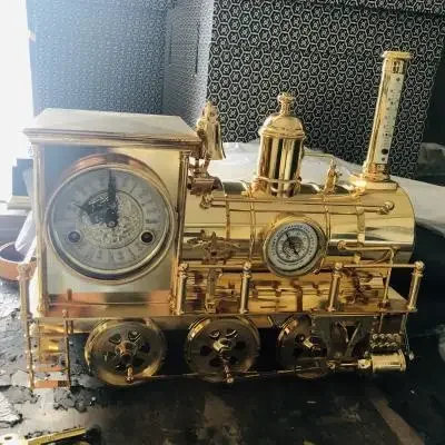 Simulated clock, manual mechanical timekeeping table clock, European-style home pendulum clock