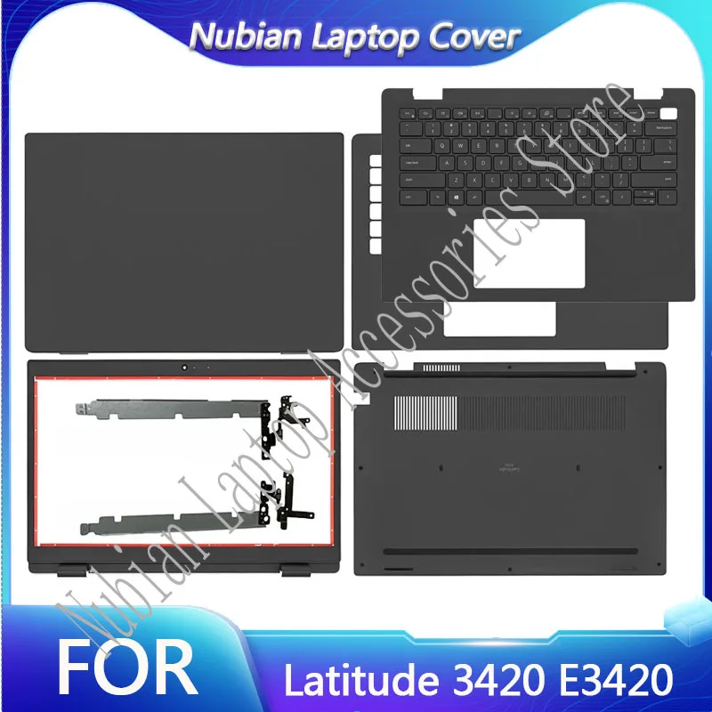 NEW For Latitude 3420 E3420 Laptop Frames LCD Back Cover Front Bezel Palmrest Bottom Case  keyboard US Network card cover