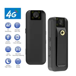 2024 4G Phone Remote Mini Camera Photo Video Recorder 4K High Definition Worn Police Small Body Cam Night Vision DV Camcorder