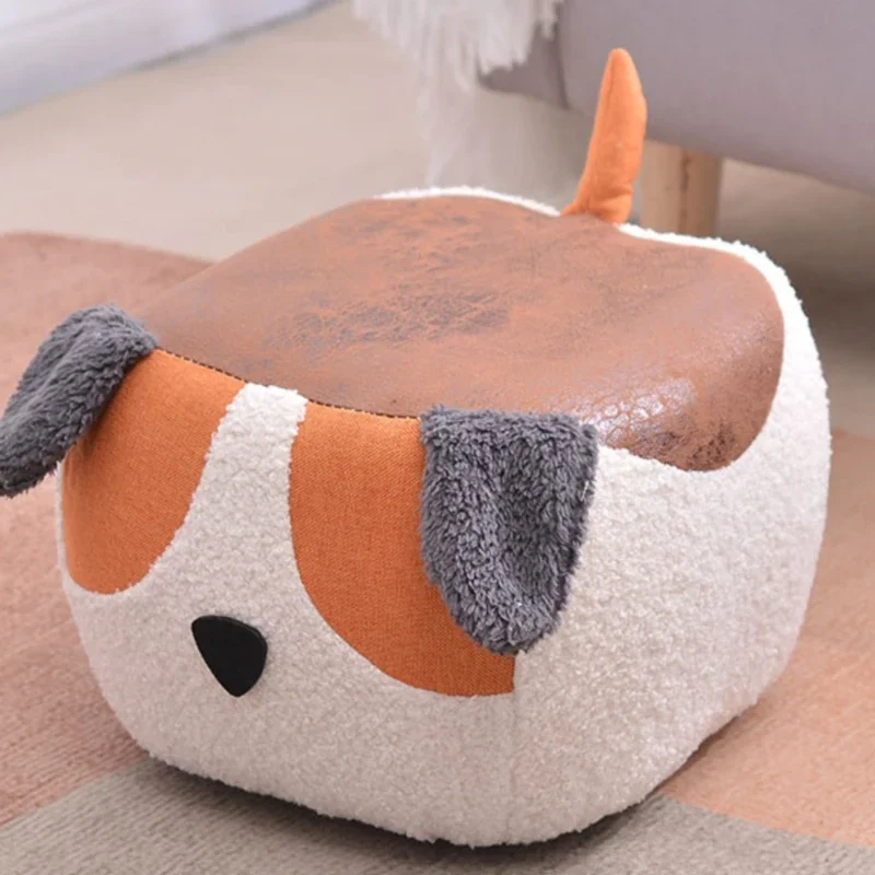 

Creative Low Stool, Living Room Seating Bench, Animal Shoe-Changing Stool for Children, Modern Nordic Pouf Ottoman