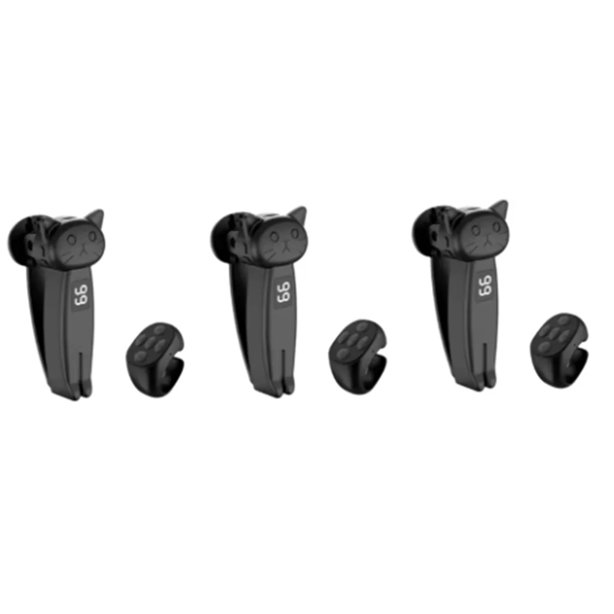 

UNCL 3 Set Remote Control Page Turner Auto Clicker Bluetooth 5.3 for Phone Android/E-Reader Gaming Live Black