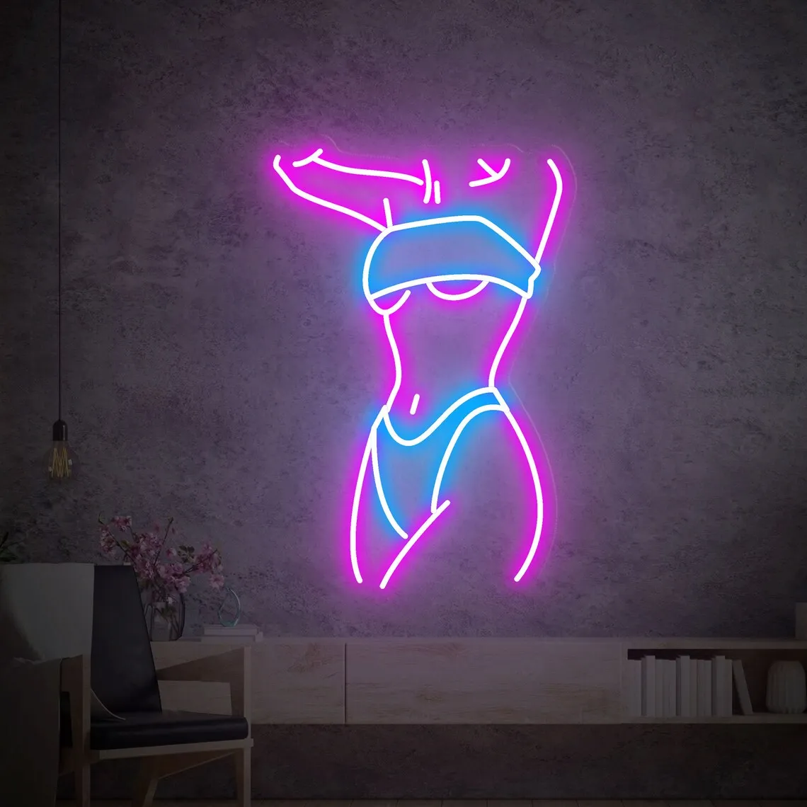 Sexy Body Led Neon Sign, Female Woman Figure Led Lights, Wall Decor, Sexy Girl Neon Sign, Custom Neon Sign, Sexy Body Led Sign,