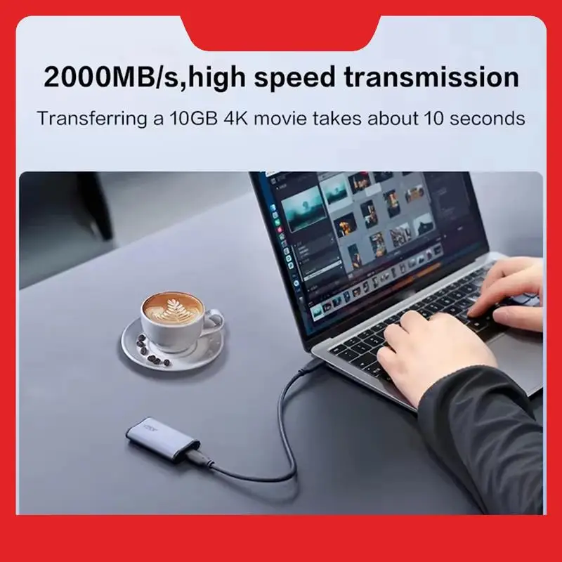 

Elite SE880 USB 3.2 Gen2 X2 Type-C Внешний SSD 1 ТБ Портативный твердотельный накопитель PSSD Жесткий диск для ПК, ноутбука