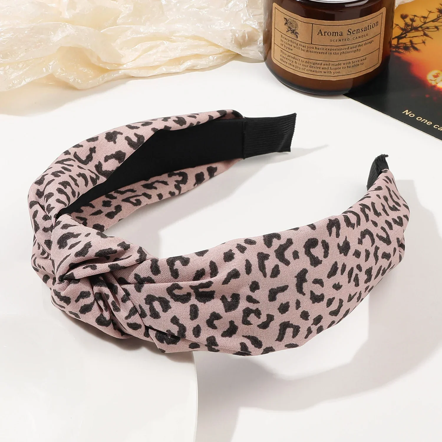 1pcs Leopard Print Knot Headband 12cm Summer Wide-brimmed Simple Women\'s Hair Headband Festival Girls Hair Accessories Gift