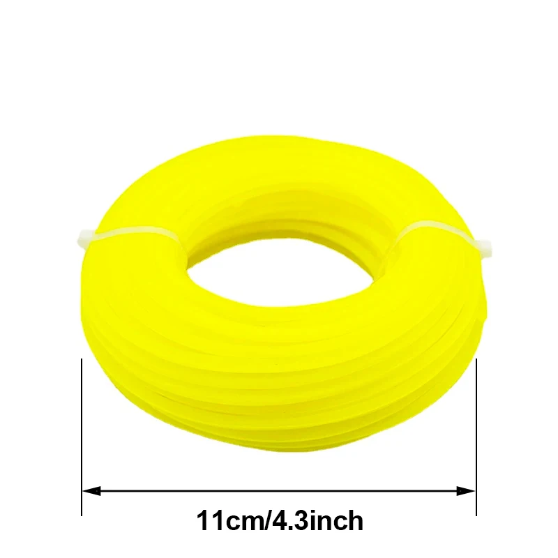 LUSQI 15m * 3mm Trimming Line Hexagonal For Grass  Garden Weeding Machine  Nylon Cutting Rope  Irrigation Machine Brushcutter