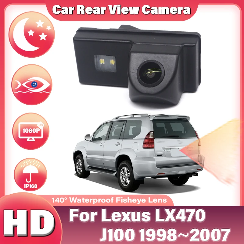 140° Car Rear View Camera For Lexus LX470 J100 1998~2007 CCD Full HD Night Vision Waterproof Reversing Parking Camera Wide Angle