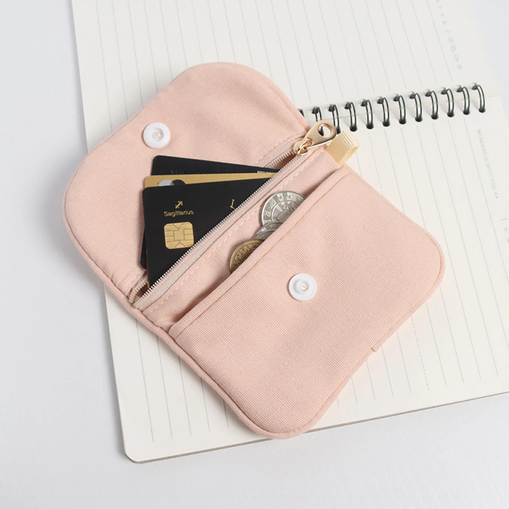 1PC Simple Coin Wallet Japan And South Korea Fashion Coin Bag Student Trend Small Hanging Bag Driving License Small Storage Bag