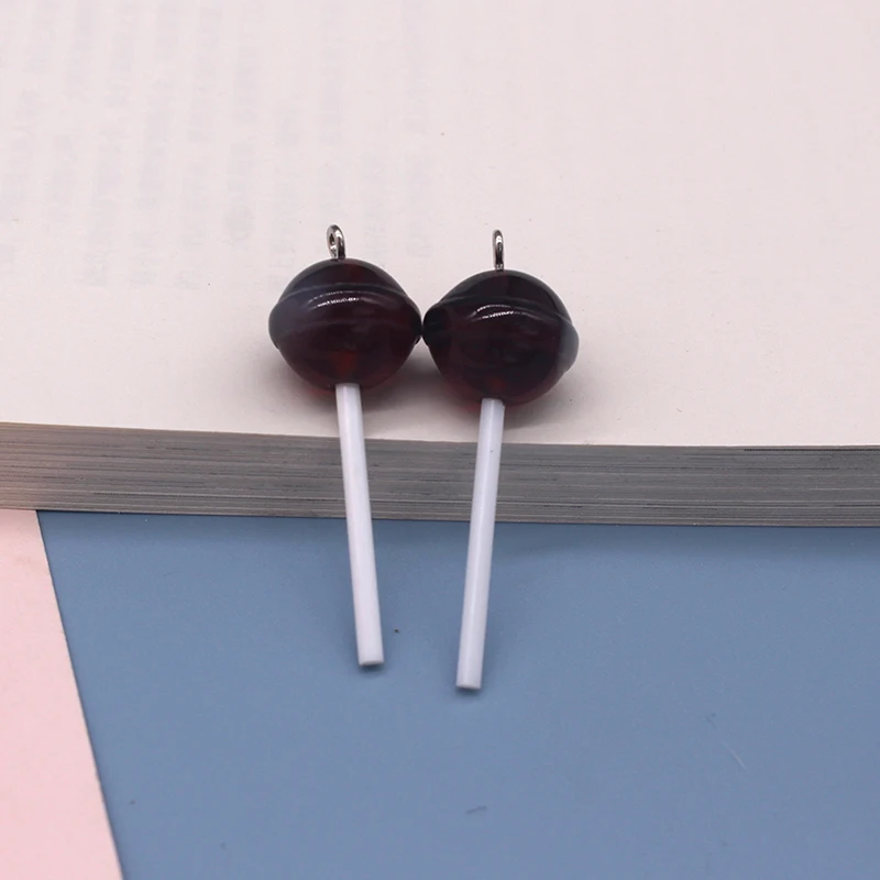 الجملة 30/50/100 قطعة ثلاثية الأبعاد مصاصة الراتنج السحر السائبة كوكب مصاصات الحلوى قلادة ل حلق المفاتيح Diy بها بنفسك مجوهرات جعل