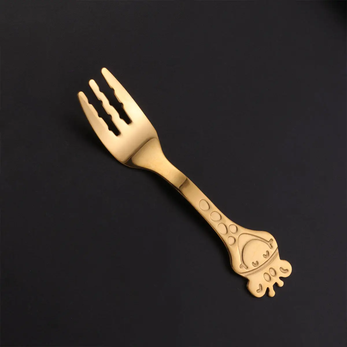 

Reusable Stainless Steel Fork 3-Teeth Mirror Polished Elegant Dinner Fork for Western Food Fruits Cakes Bread Home Restaurant