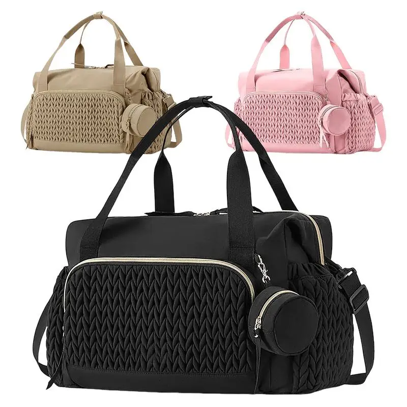 Large Capacity Diaper Bag Mommy Tote with Pacifier Case Reusable Travel Accessories Child Supplies for Home Travel