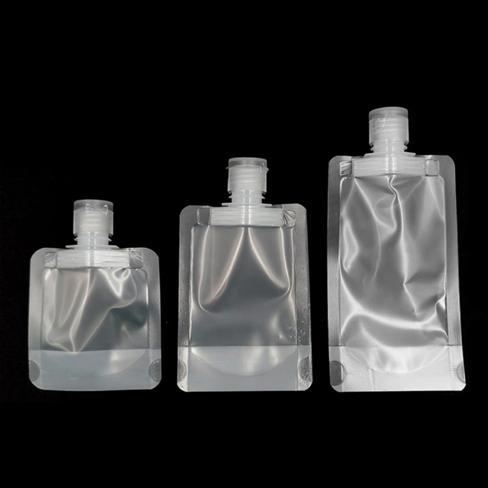 5 teil/los 30/50/100 ml Lotion Dispenser Tasche Reise Wiederverwendbare Beutel Shampoo Flüssigkeit Auslaufsicher Nachfüllbare Kosmetische Verpackung lagerung