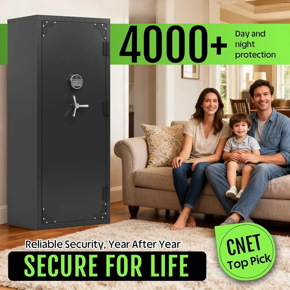 Biometric Security Safe for Firearms: Adjustable Storage, Ideal for Home, Range, and Law Enforcement Use