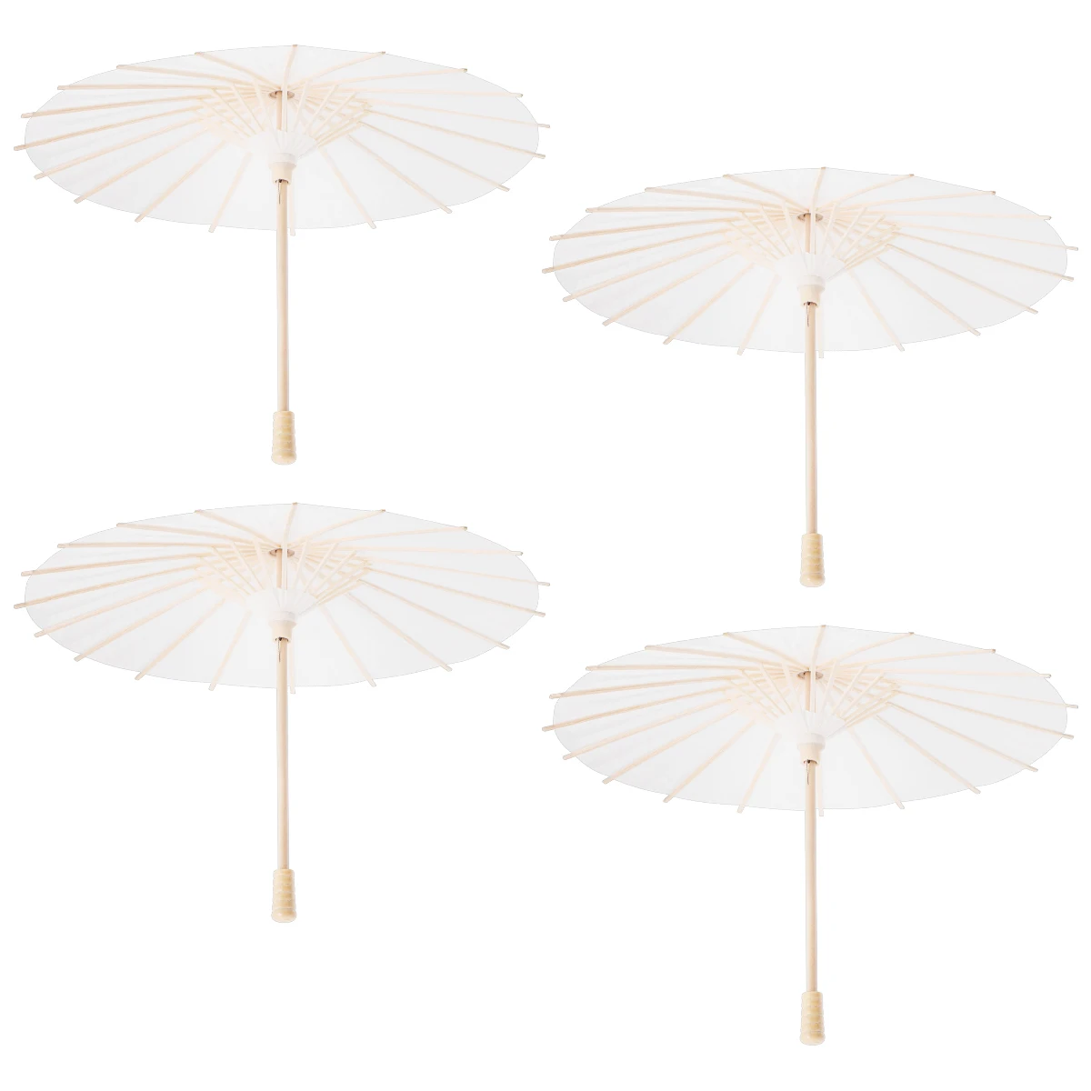 

Children Dance Umbrella Premium Parasol Blank DIY Accessory Wedding Decoration Kids Adult Painting Fashion Wooden