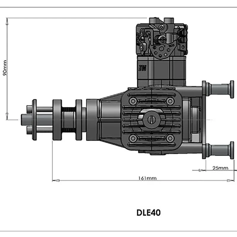 DLE40 DLE 40 CC GAS Engine Original Metal For Radio Control RC Airplane Model,DLE-40,40