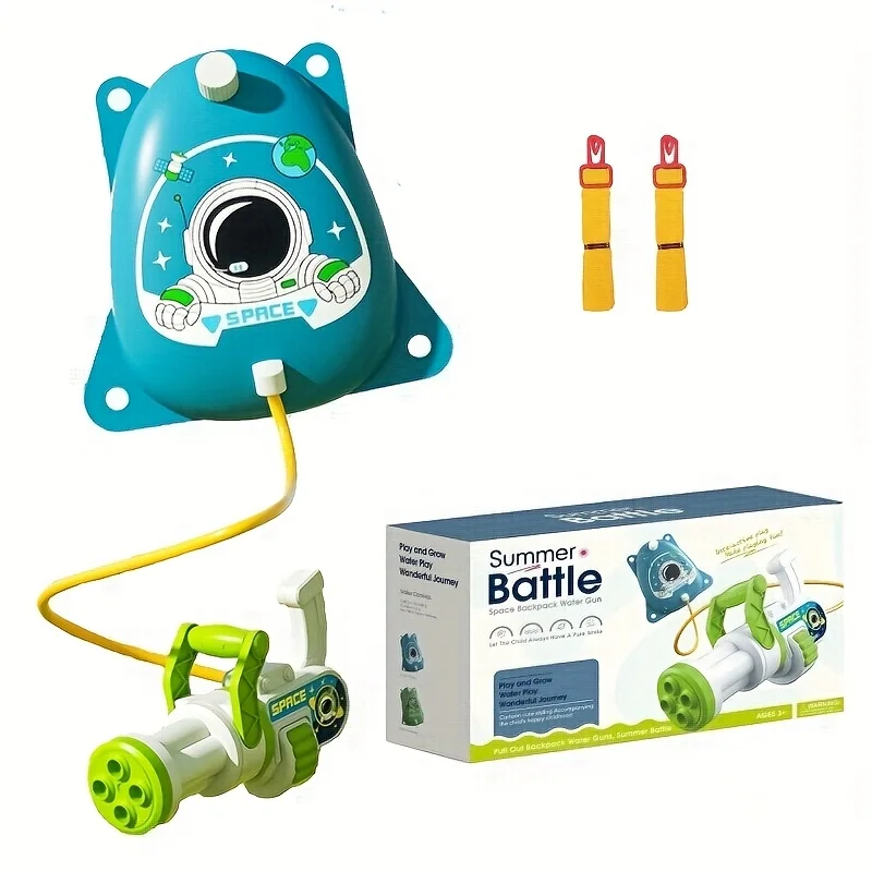 Kids Space Adventure Water Blaster – Grande capacidade, pull-back de longo alcance, brinquedo de brincar ao ar livre para meninos e meninas, aniversário ideal