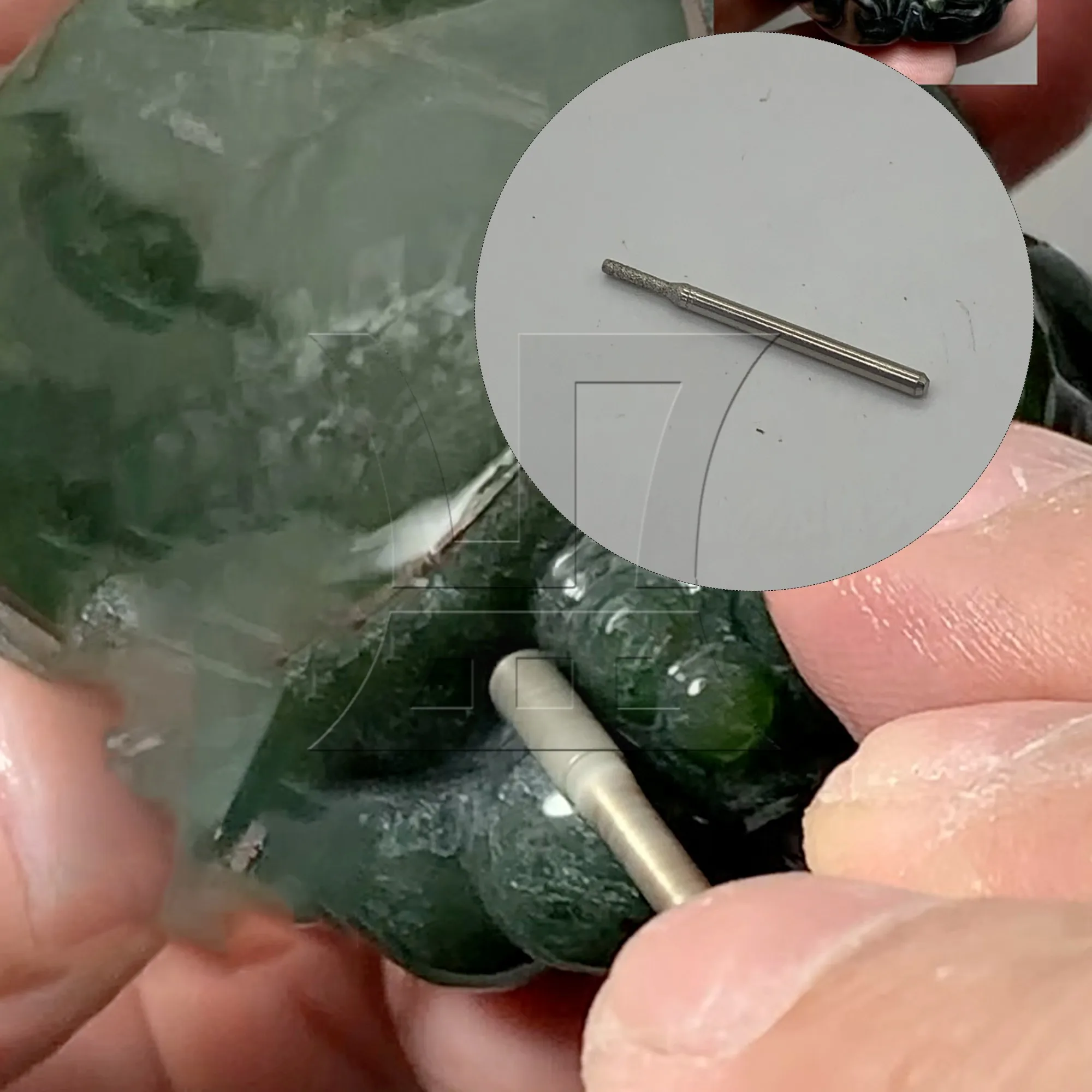 

CNBTR 90pcs Metal Diamond Coated Burrs Glass Drill Bit Cylindrical Head Handle Dia 0.3cm Head Dia 0.2cm Silver for Alloys