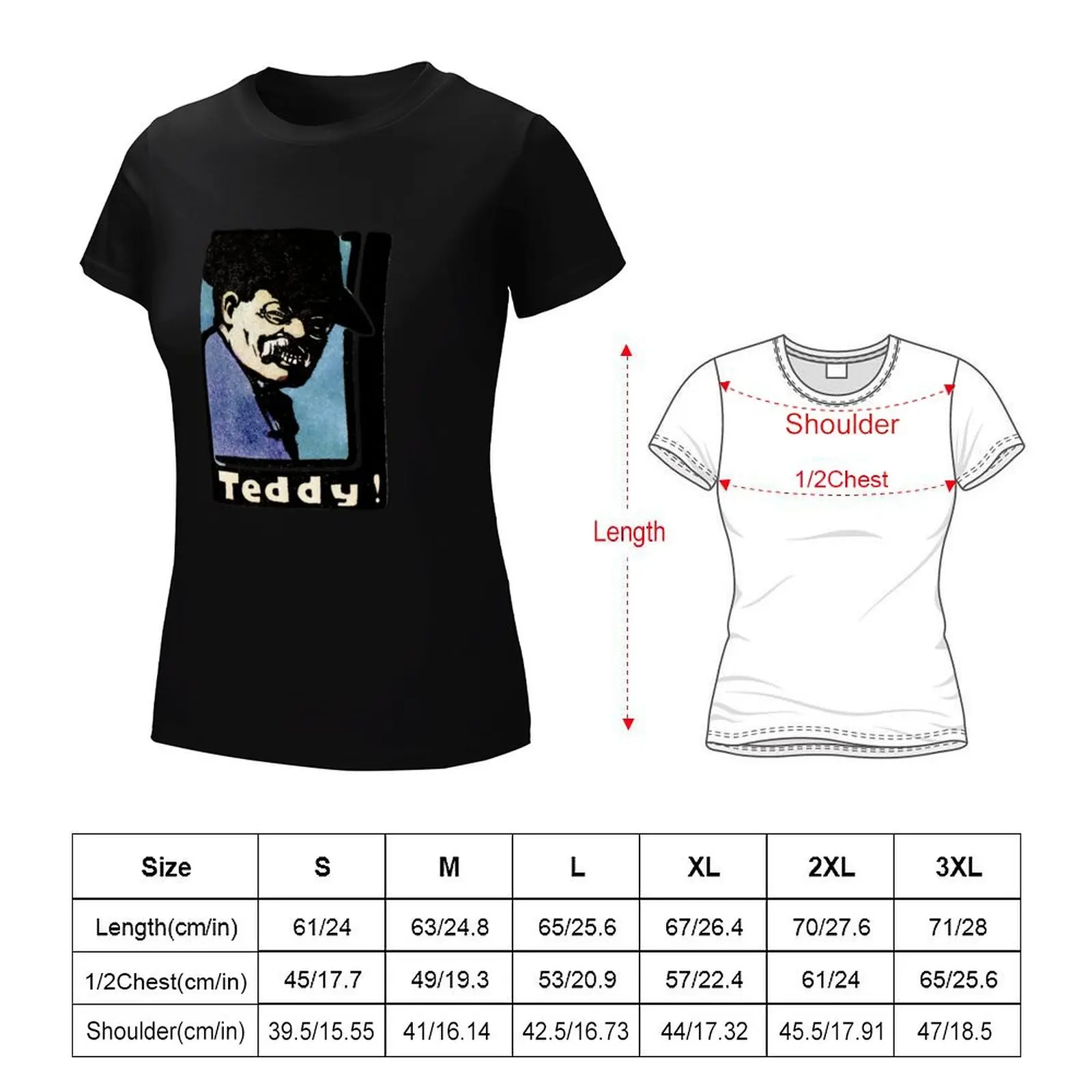 1902 Teddy Roosevelt T-Shirt animal print shirt for girls oversized t-shirt dress for Women long