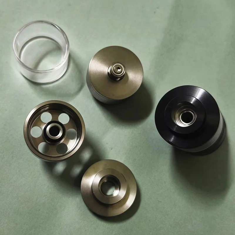 YFTK Empire V RTA 23MM 3.5ML SS316+PMMA malzemeden yapılmış yeniden yapılandırılabilir tank, Hava pimleriyle birlikte 0.8/1.0/1.2/1.4/1.6/1.8/2.0MM Yedek Parçalar