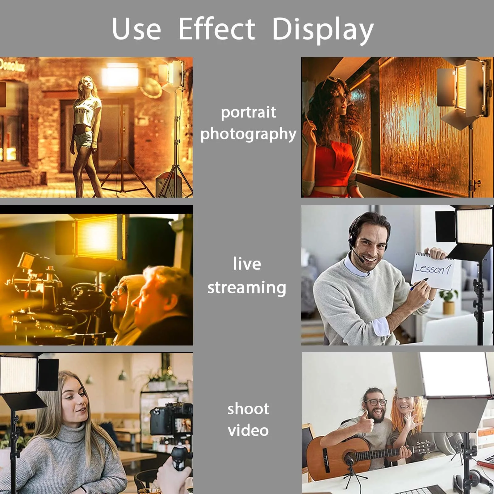 LED Photo Studio Fill Light Video Lighting On Camera Video Recording Photography Panel Lamp with Tripod for Youbute Game Live