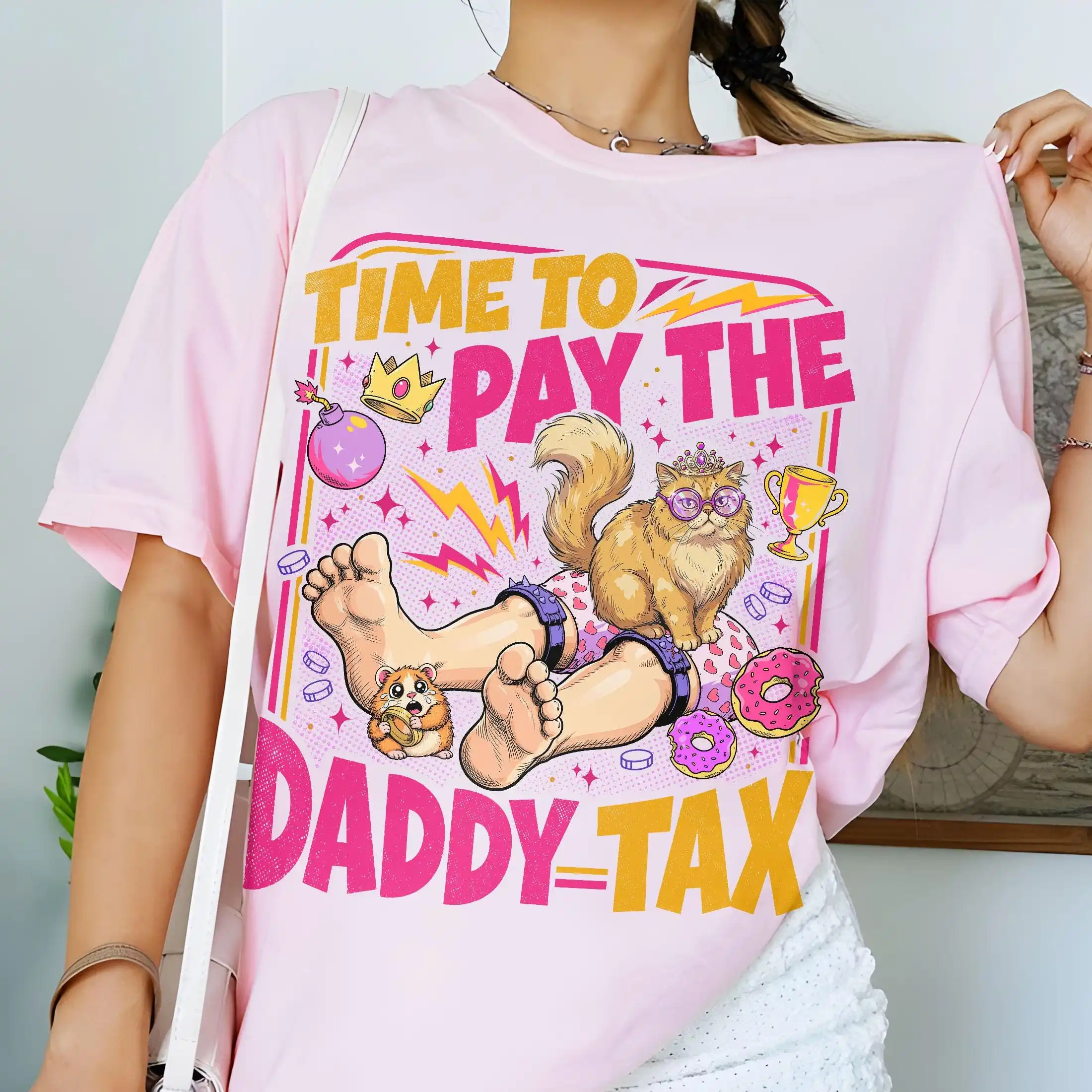Time To Pay The Daddy Tax Shirt, Dungeon Crawler Carl Book T-Shirt, Father’s Day Meme TShirt, Gift for Sci Fi Book Lover Tee