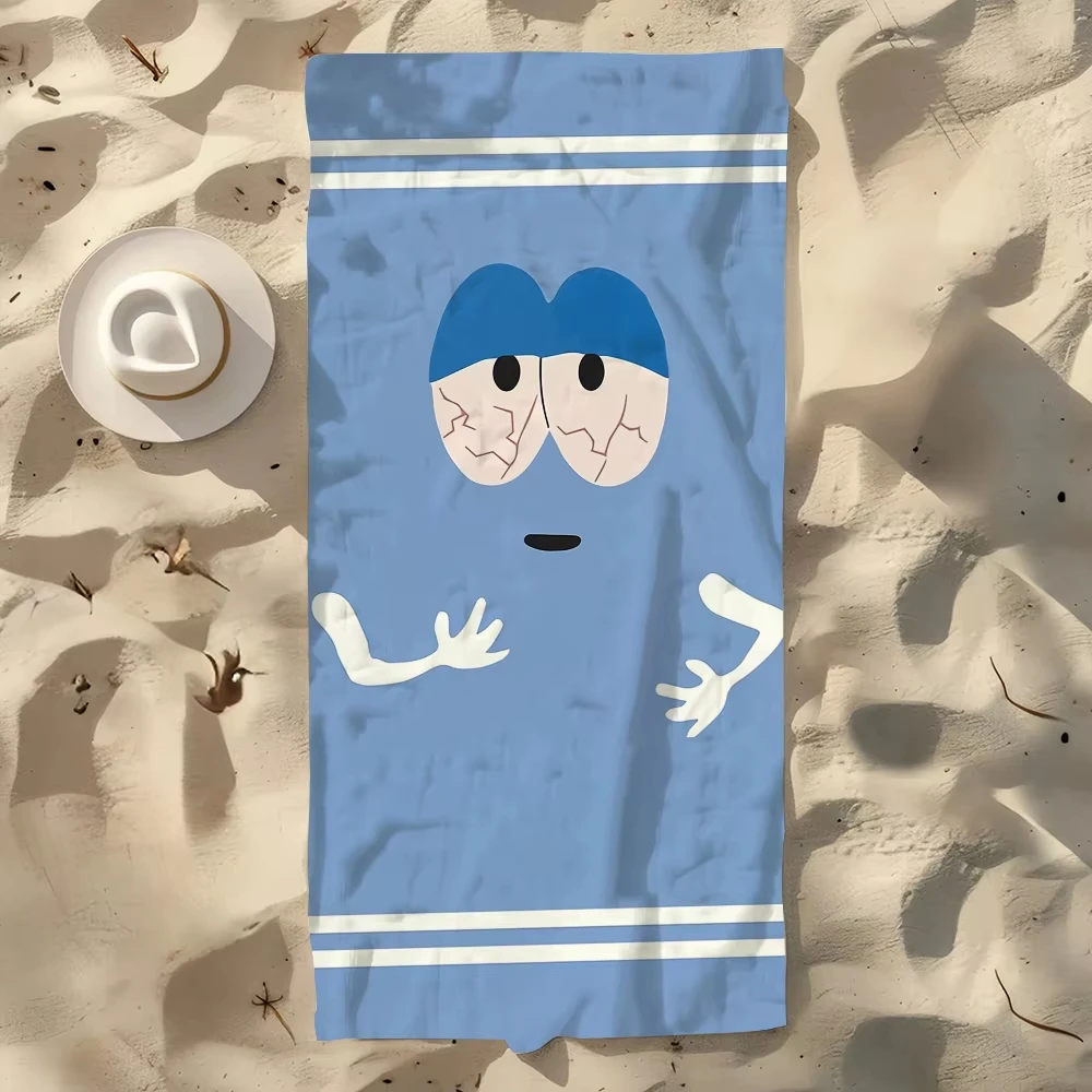 منشفة كرتونية لطيفة |   منشفة حمام السباحة والشاطئ الناعمة سريعة الجفاف |   هدية مثالية للسفر واللياقة البدنية والدش والتخييم (طباعة مسطحة)