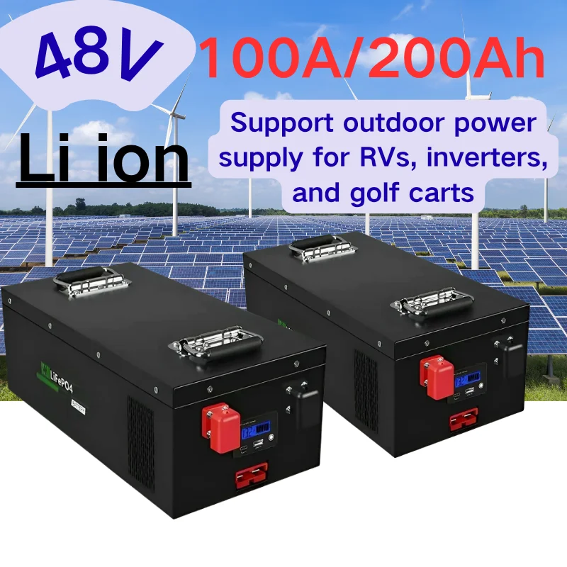 

XNY- 48V 100Ah 200Ah Lithium Battery For 18kw 10kw Inverter Solar Panels Telecommunication Forklift Ups+Charger