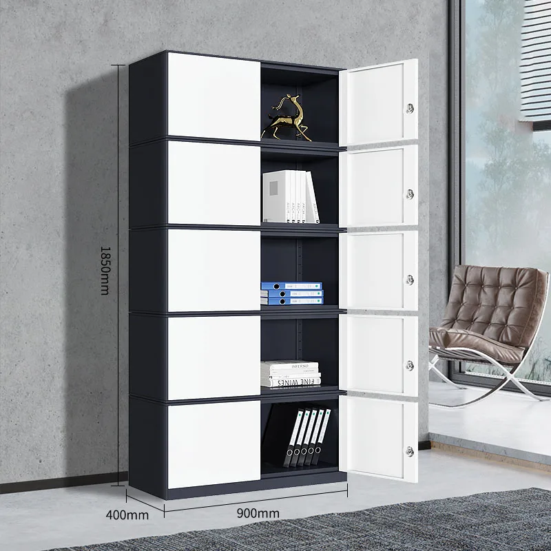 White Cabinet Metal Iron Safe Office Accesories Closet Furniture File Cabinets Living Room Multi-purpose Space Saving Home