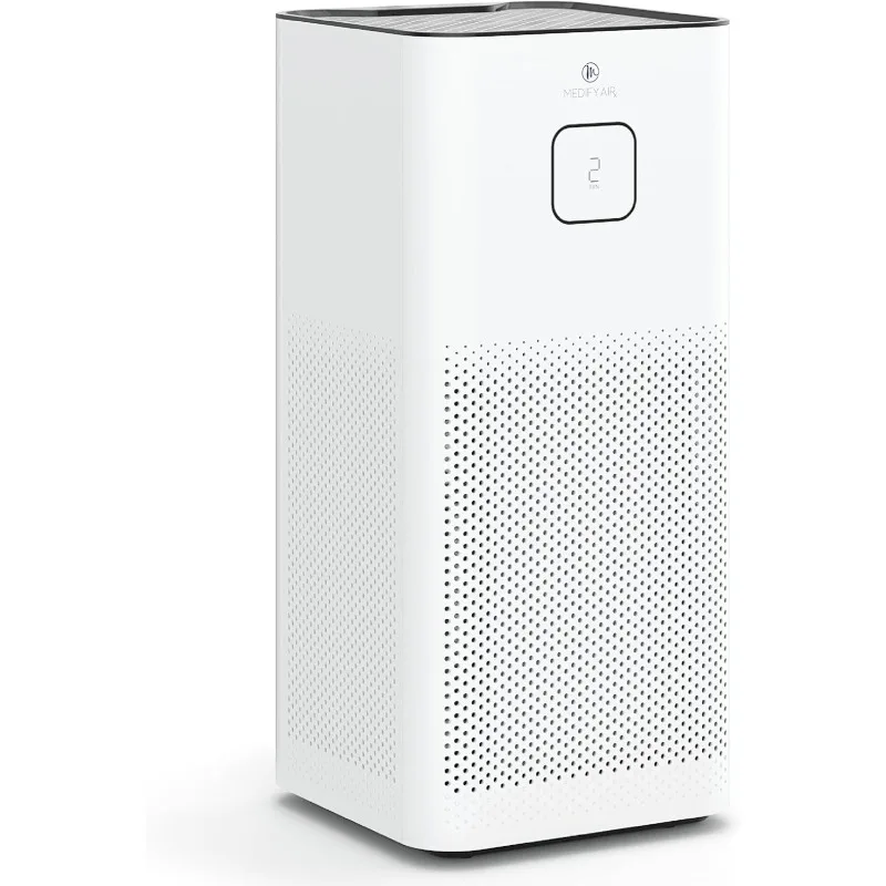 

Очиститель воздуха Medify MA-50 V3.0 с настоящим фильтром HEPA H13 | Покрытие 2,640 футов2 | Тихий 99,9% Удаление до 0,1 микрон | Белый