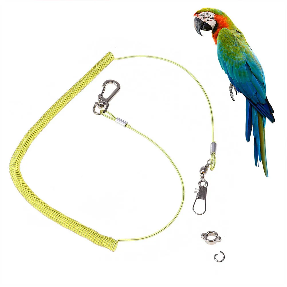 

1Pcs Parrot Leash Flying Harness 20 Meters Training Rope Elastic Anti-Bite Bird Leash for Outdoor Training Rope for Parrot