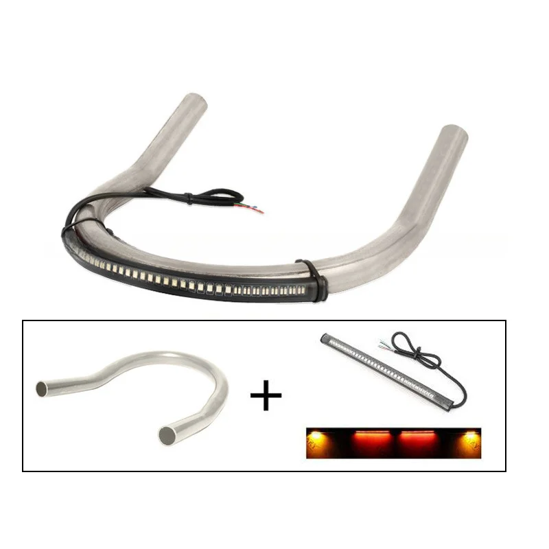 

Обруч заднего сиденья мотоцикла 230 мм с подсветкой, подходит для рамы подушки Honda Kawasaki Yamaha Suzuki