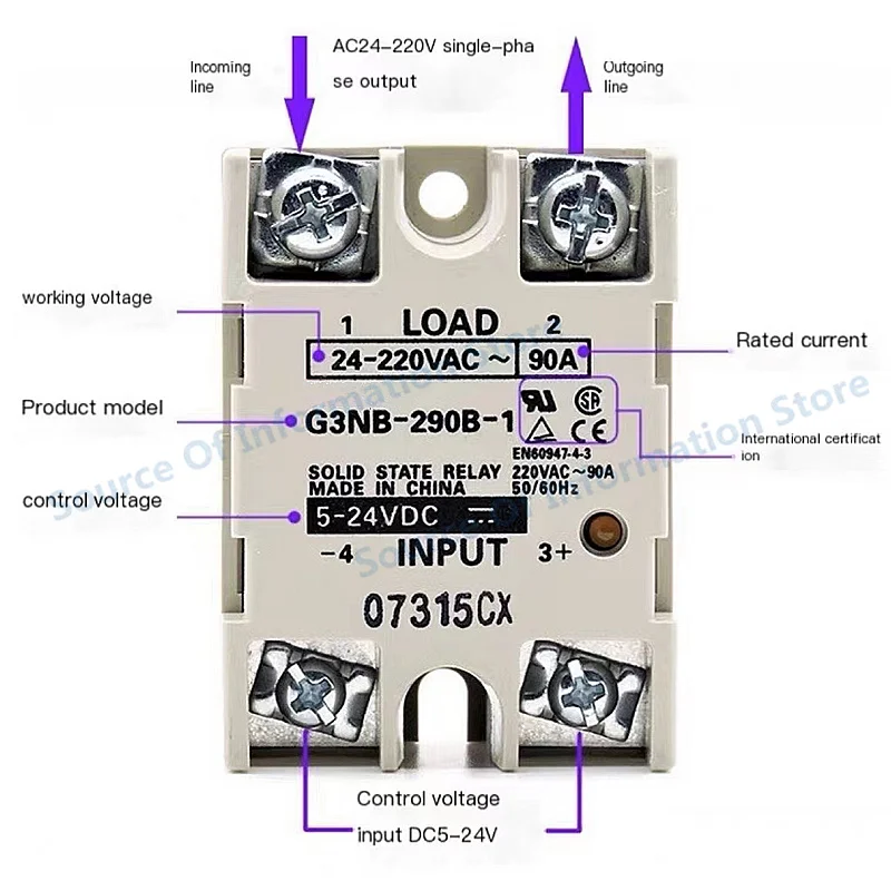 G3NB-240B-1/G3NB-220B-1/225B/205B/210B Solid State Relay 5DC-24V 100% New Original