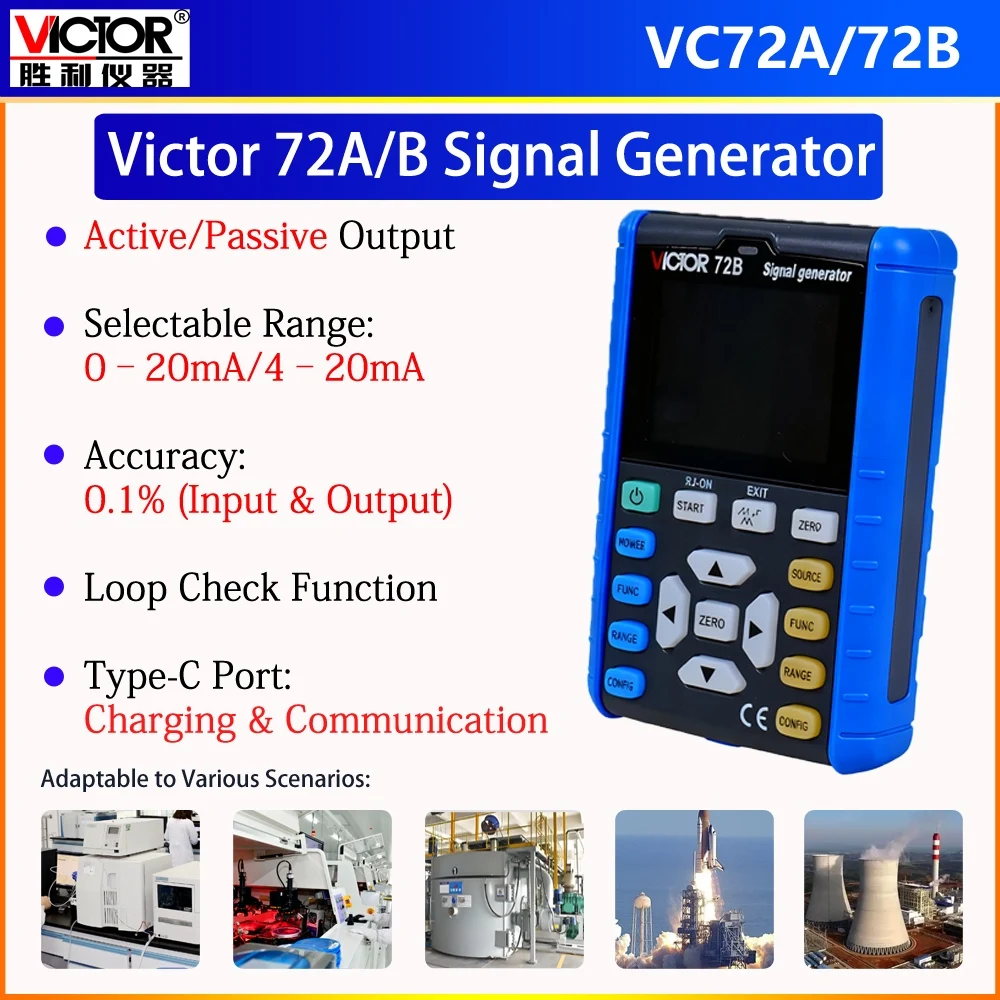 

Professional VICTOR 72B Signal Generator Waveform Power Industrial Automation Scientific Research Loop Check Rail Transit
